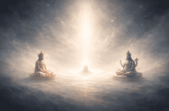 Cosmic harmony of Brahma and Vishnu