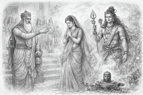 Sati Resolved to Marry Shiva Despite Prajapati Opposition