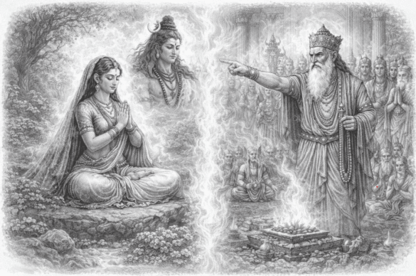 Sati vs Daksha - contrast of devotion and ritual